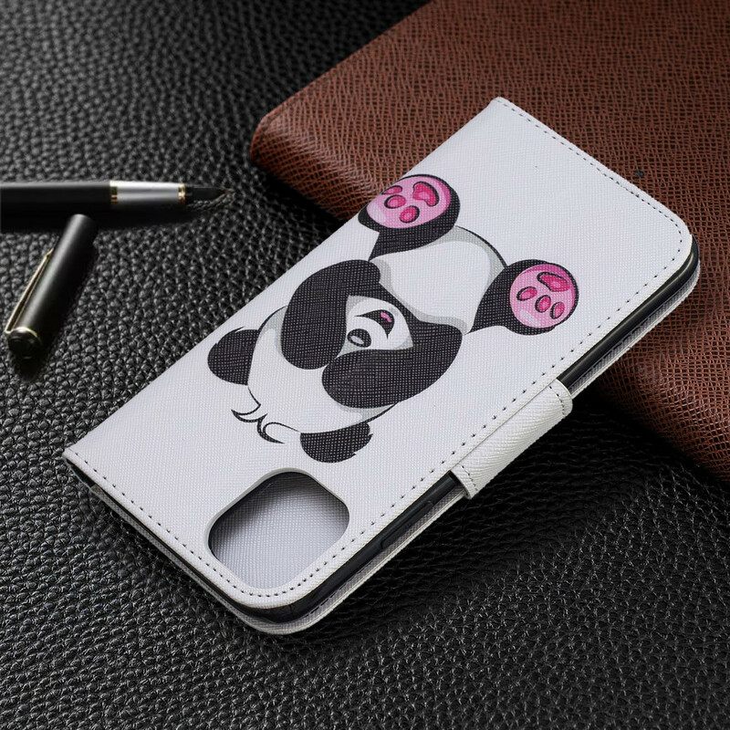 Θήκη Flip iPhone 11 Panda Fun