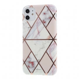 Θήκη iPhone 11 Έγχρωμο Μάρμαρο Γεωμετρίας