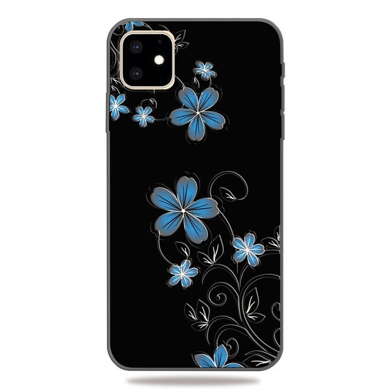 Θήκη iPhone 11 Μπλε Λουλούδια