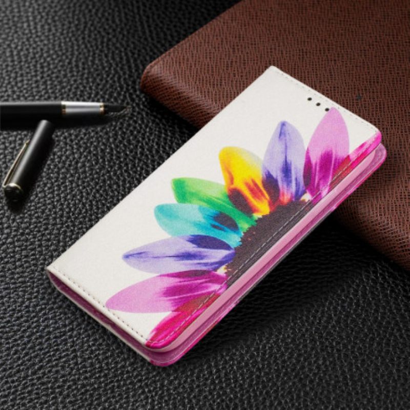 θηκη κινητου iPhone 11 Θήκη Flip Λουλούδι Ακουαρέλας