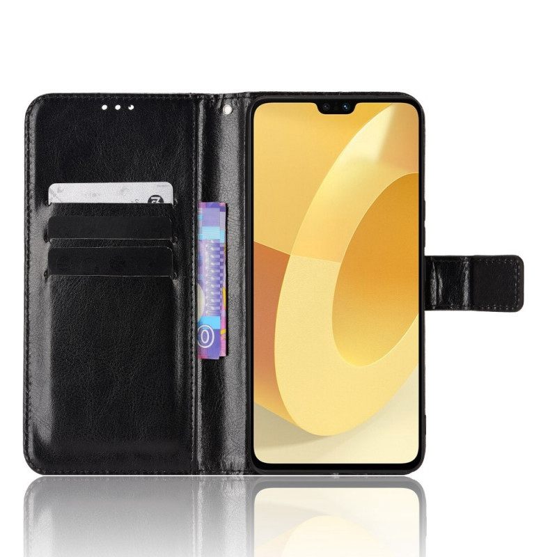 Θήκη Flip Vivo V23 5G Λαμπερό Συνθετικό Δέρμα