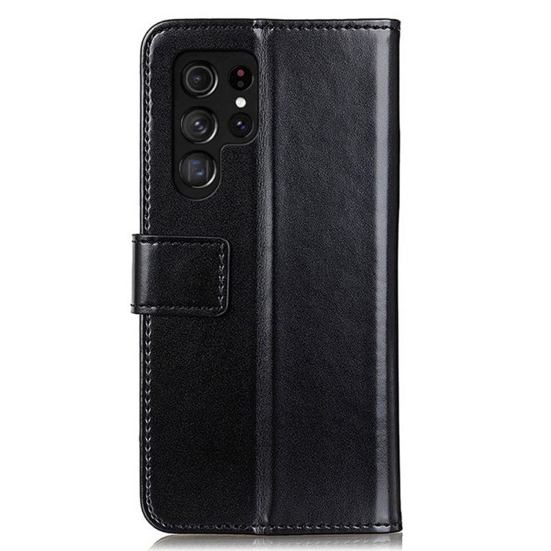Κάλυμμα Samsung Galaxy S22 Ultra 5G Τρίχρωμο Δερμάτινο Εφέ