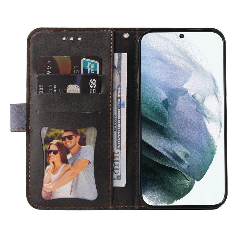 Θήκη Flip Samsung Galaxy S22 Ultra 5G Διχρωμία