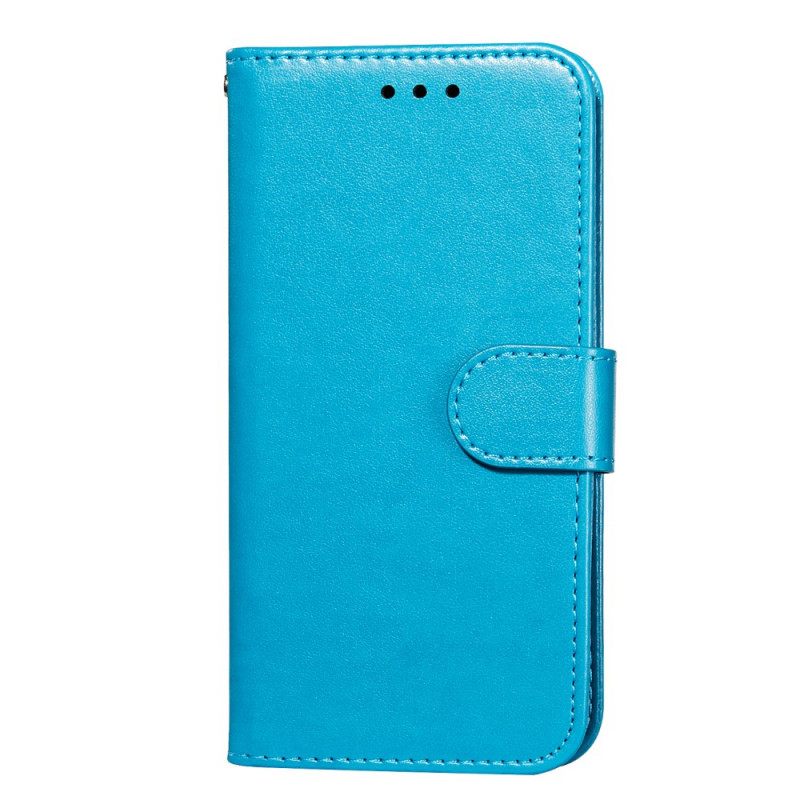 Θήκη Flip Samsung Galaxy S22 Ultra 5G με κορδονι Μονόχρωμο Με Λουράκι