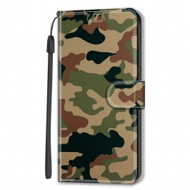 Θήκη Flip Samsung Galaxy S22 Ultra 5G Στρατιωτικό Καμουφλάζ