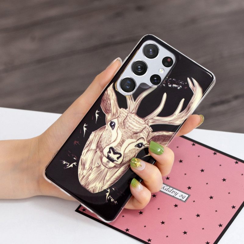 θηκη κινητου Samsung Galaxy S22 Ultra 5G Majestic Fluorescent Stag