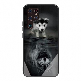 θηκη κινητου Samsung Galaxy S22 Ultra 5G Puppy Dream Tempered Glass