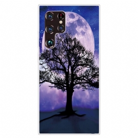 Θήκη Samsung Galaxy S22 Ultra 5G Δέντρο Και Σελήνη
