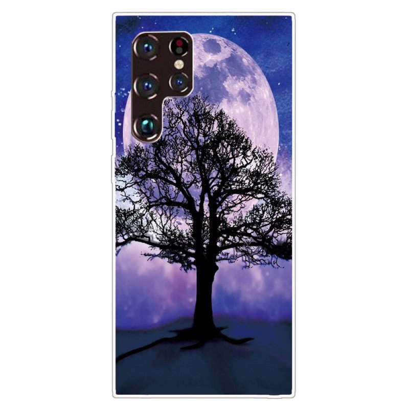 Θήκη Samsung Galaxy S22 Ultra 5G Δέντρο Και Σελήνη