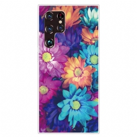 Θήκη Samsung Galaxy S22 Ultra 5G Εύκαμπτα Λουλούδια