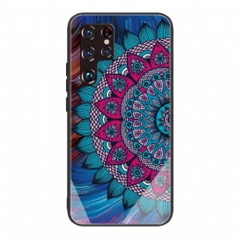 Θήκη Samsung Galaxy S22 Ultra 5G Mandala Tempered Glass