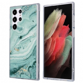 Θήκη Samsung Galaxy S22 Ultra 5G Μάρμαρο Glitter