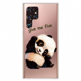 Θήκη Samsung Galaxy S22 Ultra 5G Panda Give Me Five