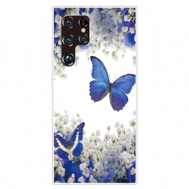 Θήκη Samsung Galaxy S22 Ultra 5G Σχέδιο Πεταλούδων