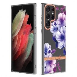 Θήκη Samsung Galaxy S22 Ultra 5G Τα Λουλούδια Ζουν Τη Ζωή Που Αγαπάς