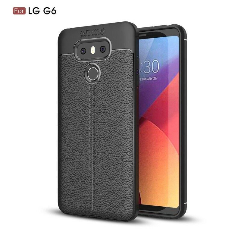 Θήκη LG G6 Δερμάτινο Εφέ Litchi Διπλής Γραμμής
