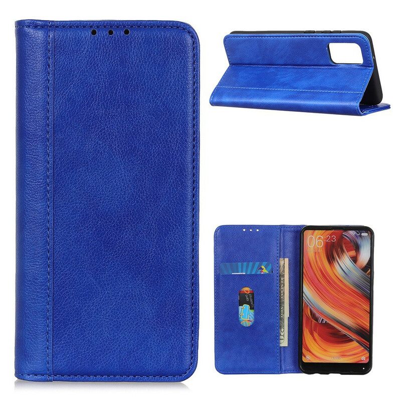 θηκη κινητου Samsung Galaxy M51 Θήκη Flip Lychee Split Leather Elegance