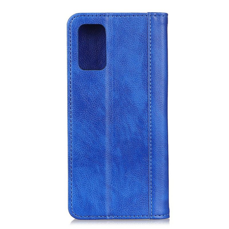 θηκη κινητου Samsung Galaxy M51 Θήκη Flip Lychee Split Leather Elegance