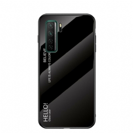 Θήκη Huawei P40 Lite 5G Tempered Glass Hello