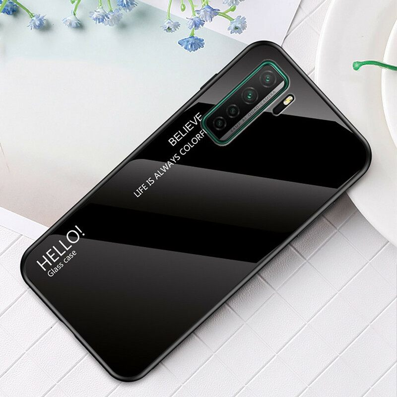 Θήκη Huawei P40 Lite 5G Tempered Glass Hello