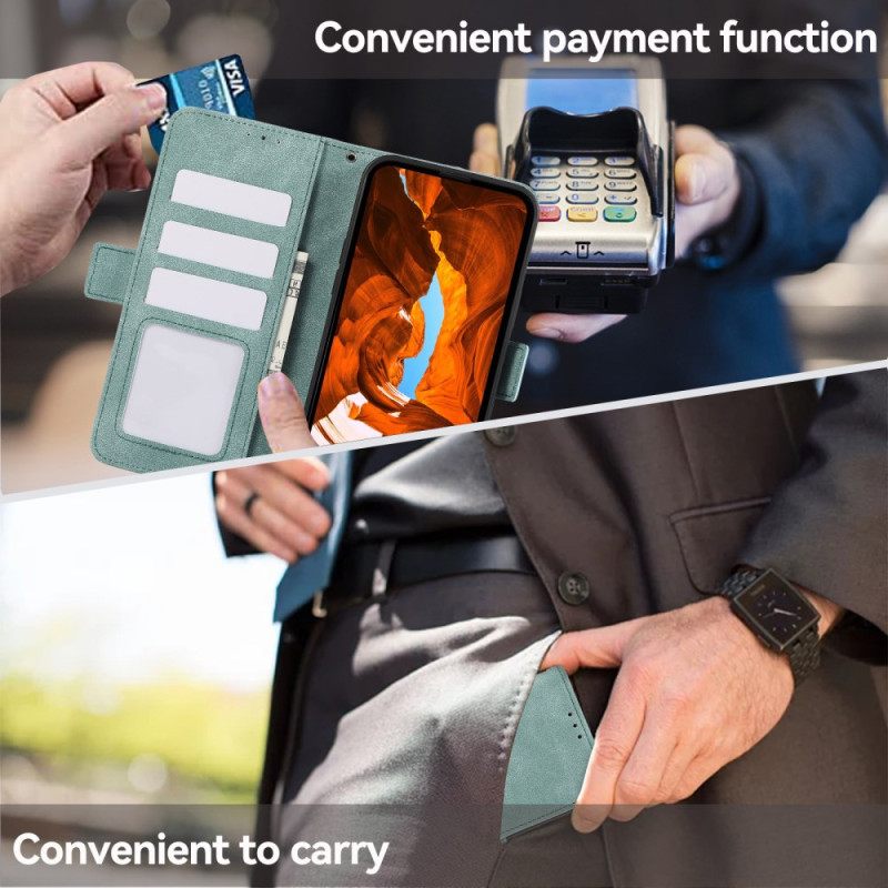 Δερματινη Θηκη Poco X7 Pro 5g Abeel Εφέ Vintage Σουέτ