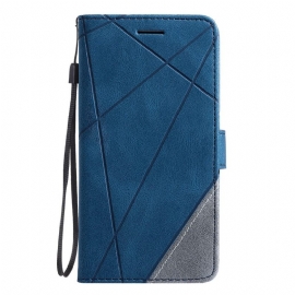 Δερματινη Θηκη Poco X7 Pro 5g Δίχρωμες Γεωμετρικές Γραμμές