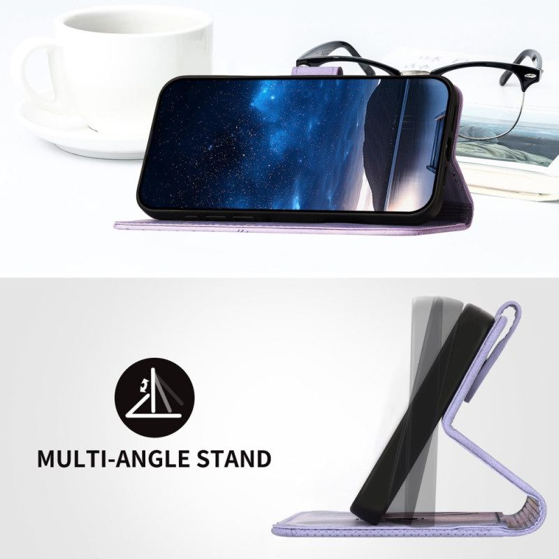 Δερματινη Θηκη Poco X7 Pro 5g Γεωμετρικό Σχέδιο Και Πεταλούδες