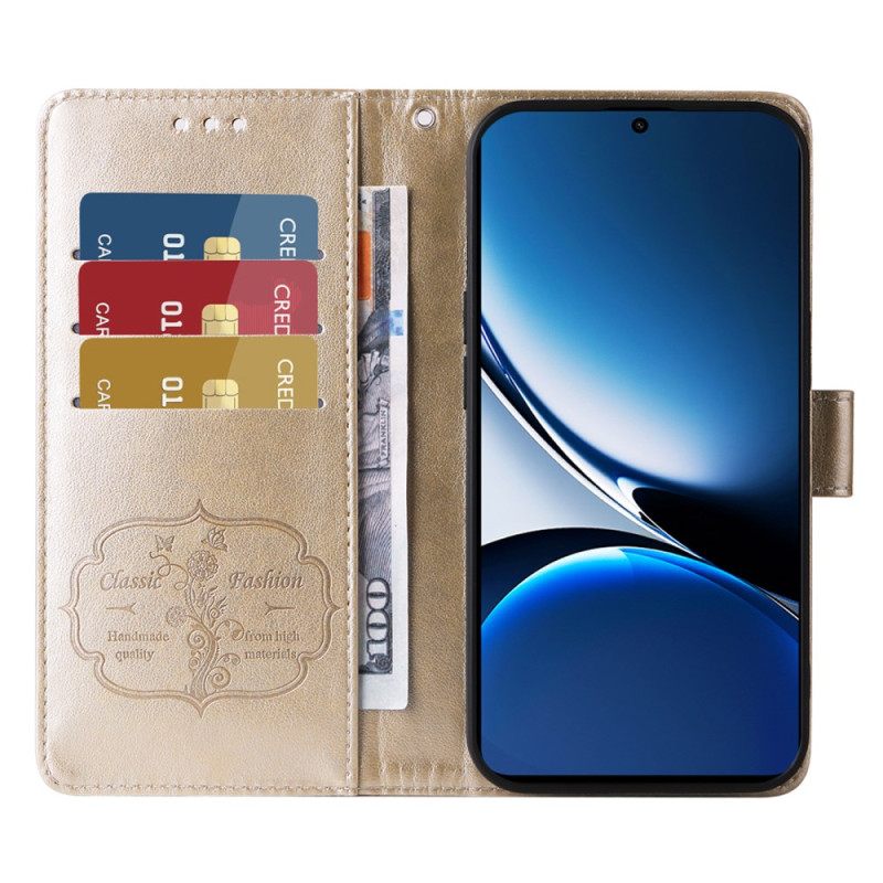 Δερματινη Θηκη Poco X7 Pro 5g Κορδόνι Με Λουλούδια