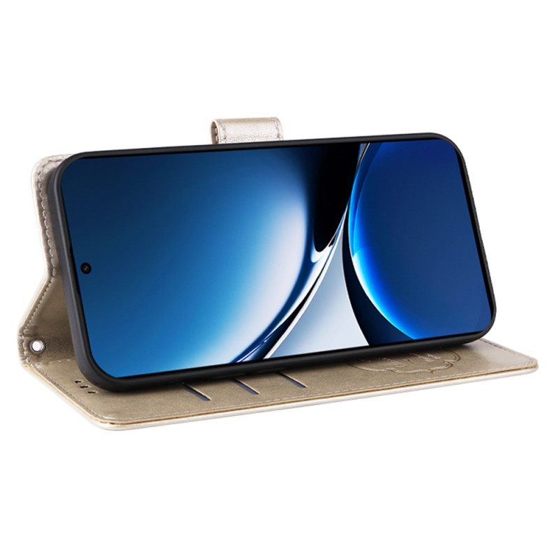 Δερματινη Θηκη Poco X7 Pro 5g Κορδόνι Με Λουλούδια