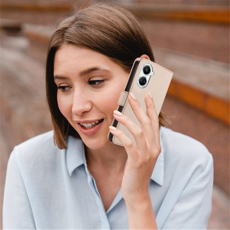 Δερματινη Θηκη Poco X7 Pro 5g Προστασία Rfid Με Κορδόνι Σιλικόνης