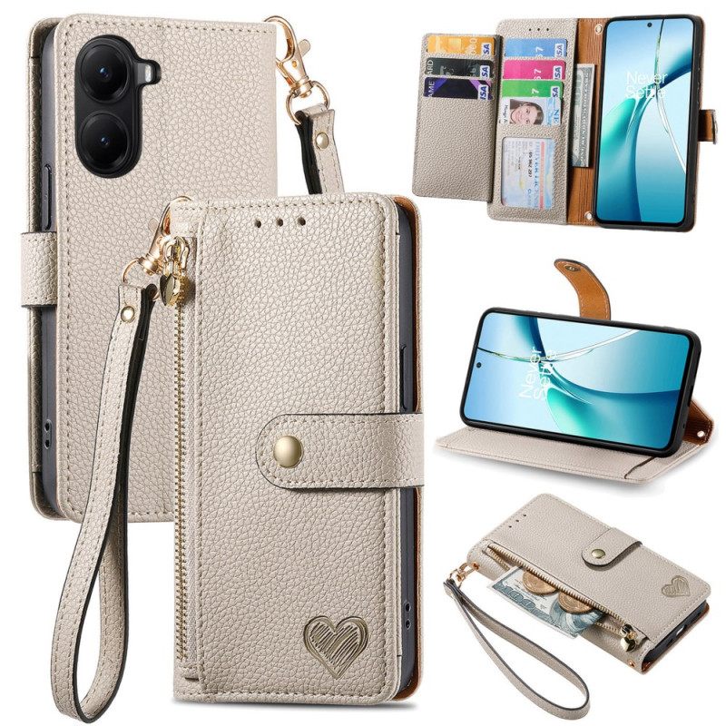 Δερματινη Θηκη Poco X7 Pro 5g Σχέδιο Καρδιάς Με Προστασία Rfid