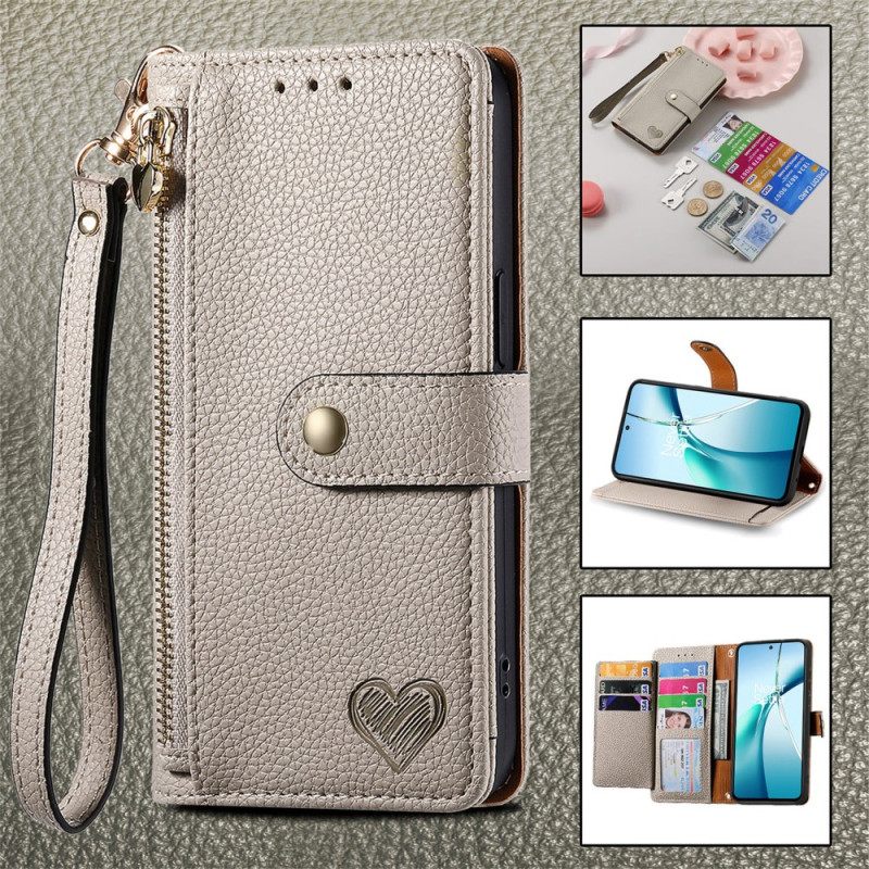 Δερματινη Θηκη Poco X7 Pro 5g Σχέδιο Καρδιάς Με Προστασία Rfid