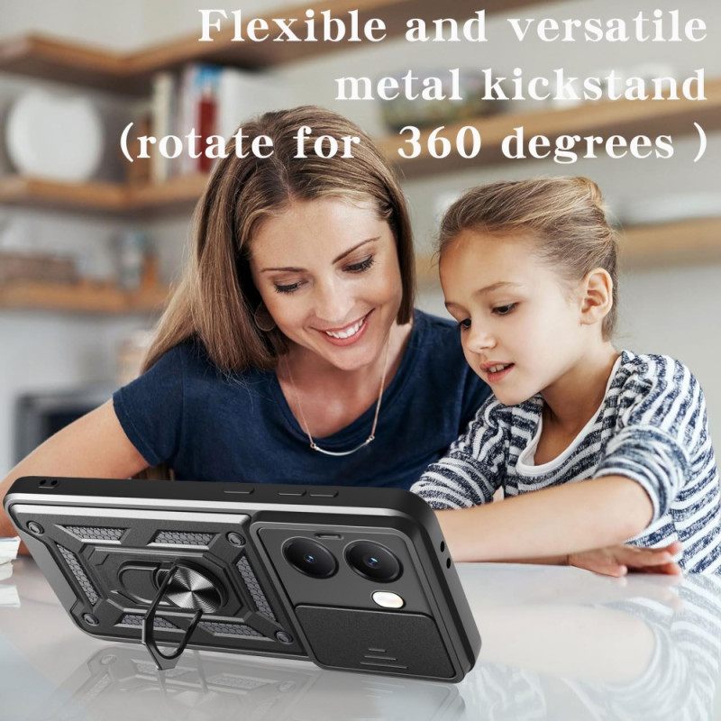 Κάλυμμα Poco X7 Pro 5g Συρόμενη Βάση Και Προστατευτικό Κάμερας 5 Δακτυλίων