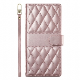 Lederhüllen Poco X7 Pro 5g Gesteppt Mit Riemen Und Schultergurt