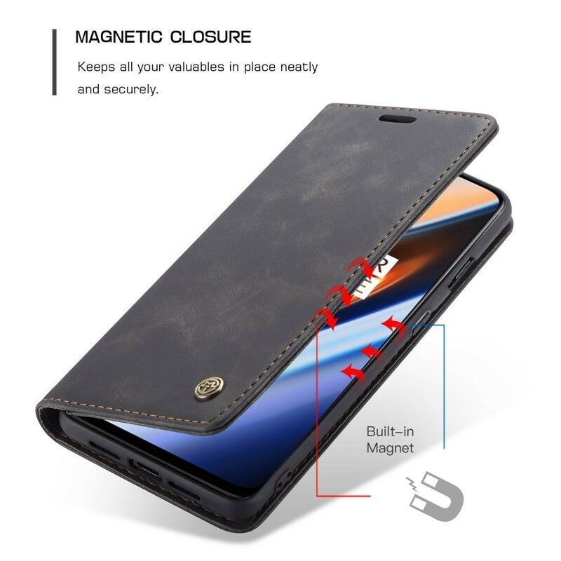 θηκη κινητου OnePlus 7 Θήκη Flip Caseme Faux Leather