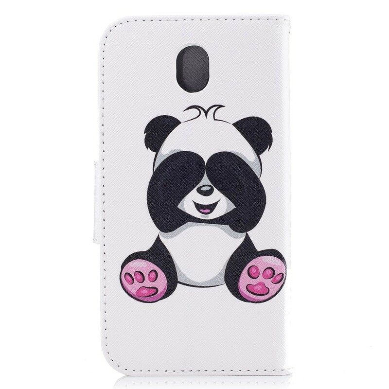 δερματινη θηκη Samsung Galaxy J7 2017 Panda Fun