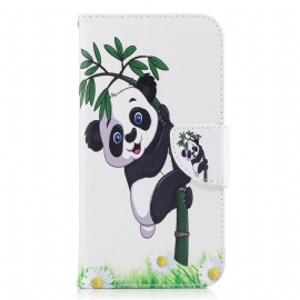 δερματινη θηκη Samsung Galaxy J7 2017 Panda On Bamboo