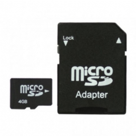 Κάρτα Micro Sd 4 Gb Με Προσαρμογέα Sd