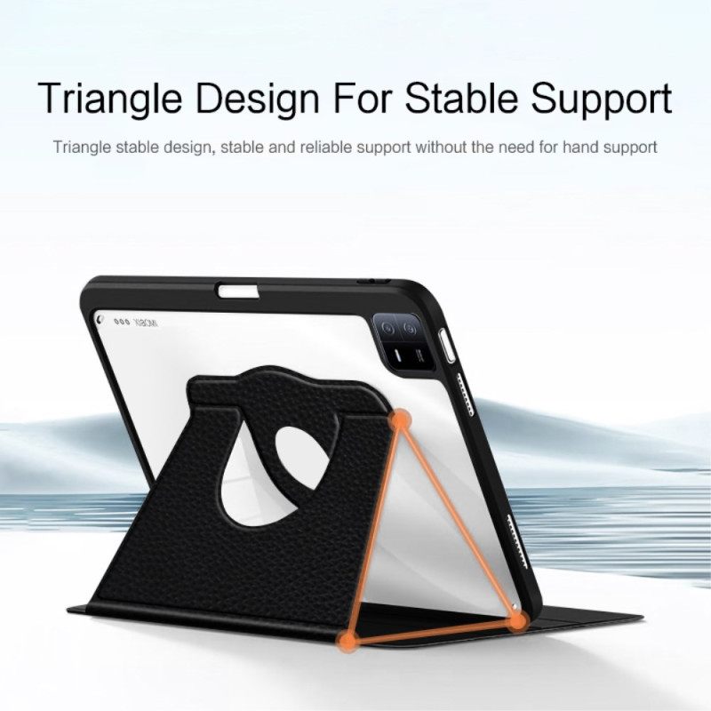 Δερματινη Θηκη Xiaomi Pad 6 Περιστρεφόμενη Βάση Γραφίδας Σιλικόνης