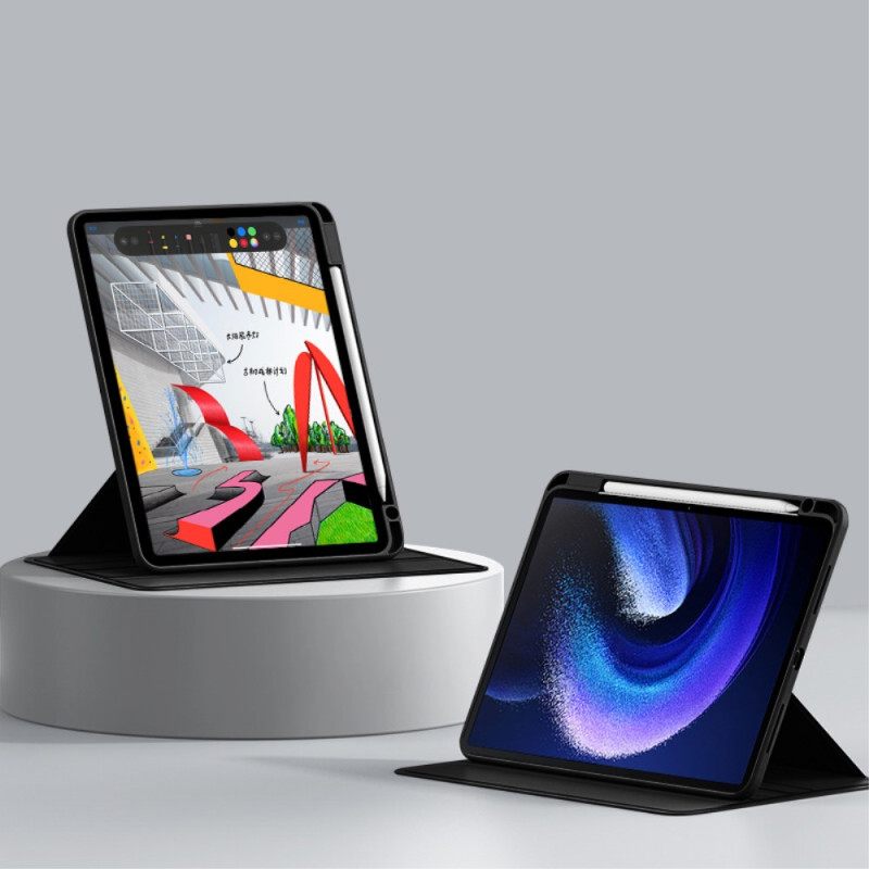 Δερματινη Θηκη Xiaomi Pad 6 Περιστρεφόμενη Βάση Γραφίδας Σιλικόνης