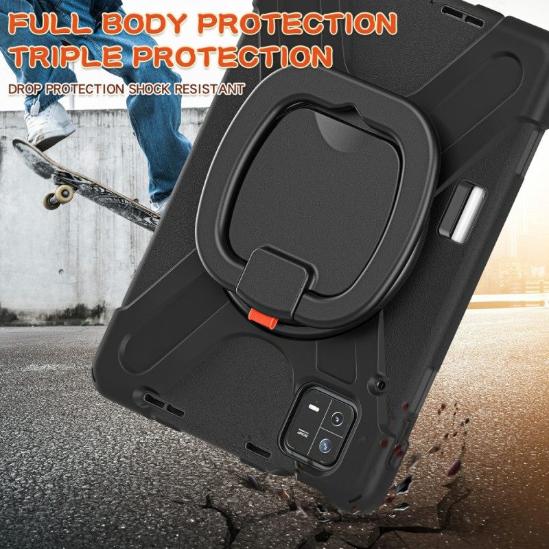 Κάλυμμα Xiaomi Pad 6 Περιστρεφόμενη Βάση Και Ιμάντας Ώμου Σιλικόνης