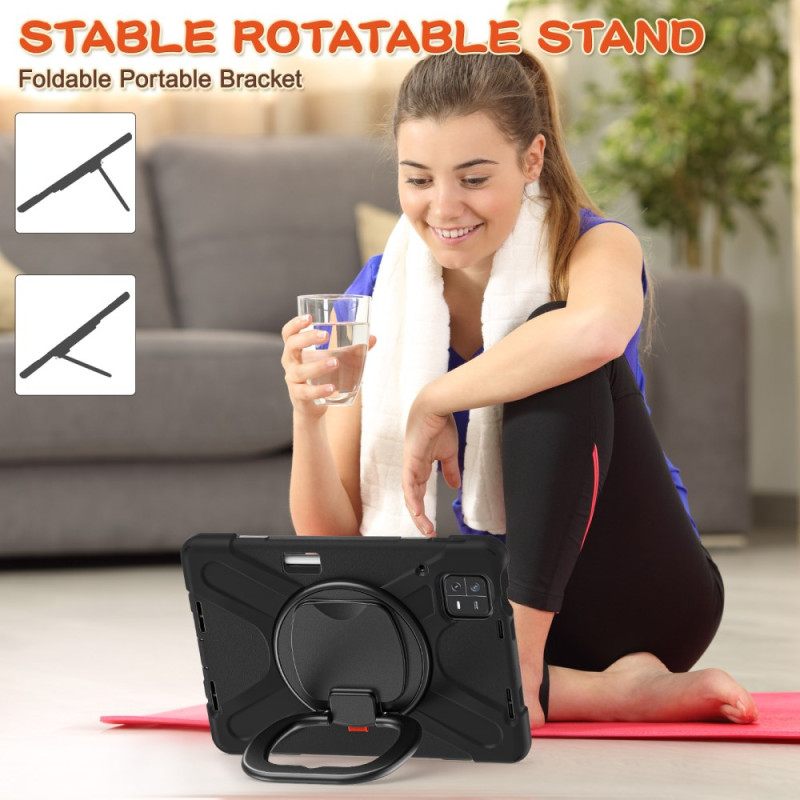 Κάλυμμα Xiaomi Pad 6 Περιστρεφόμενη Βάση Και Ιμάντας Ώμου Σιλικόνης