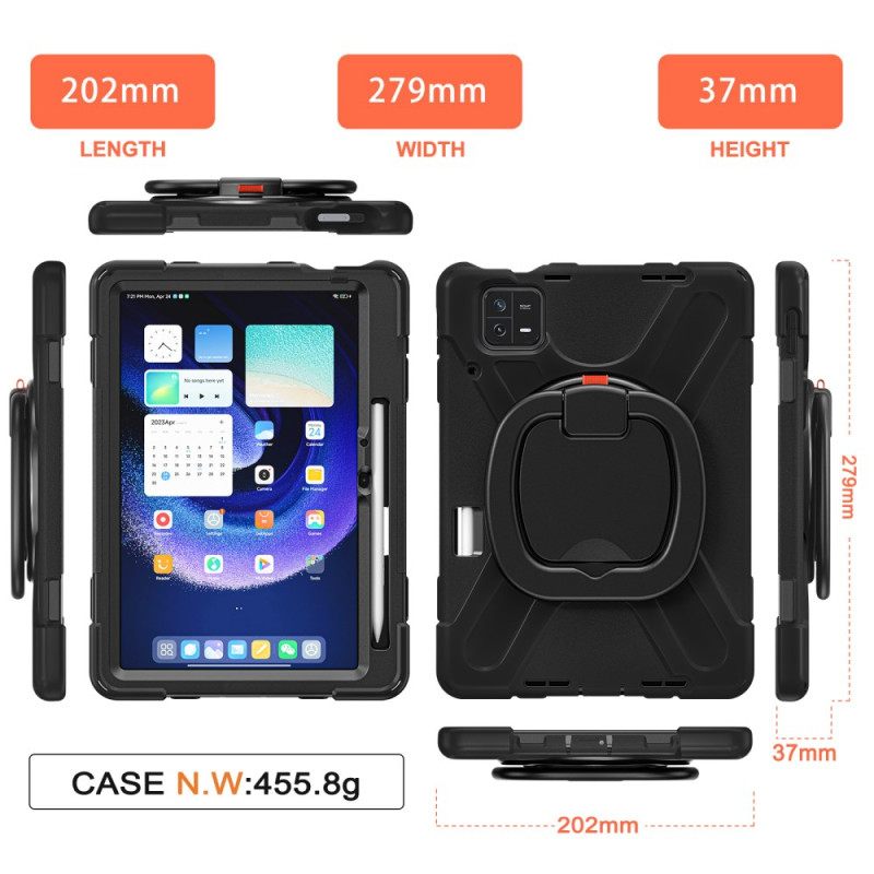 Κάλυμμα Xiaomi Pad 6 Περιστρεφόμενη Βάση Με Δακτύλιο Σιλικόνης