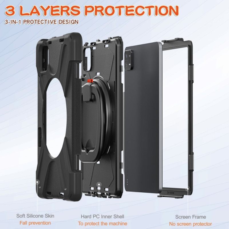 Κάλυμμα Xiaomi Pad 6 Περιστρεφόμενη Βάση Με Δακτύλιο Σιλικόνης