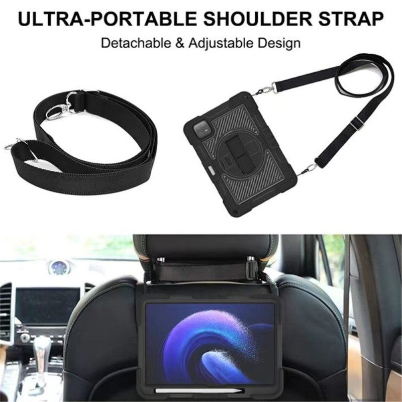 Κάλυμμα Xiaomi Pad 6 Υπερανθεκτικό Με Ιμάντα Ώμου Σιλικόνης