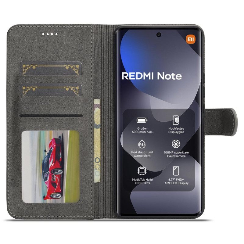 Δερματινη Θηκη Xiaomi Redmi Note 15 5g Δερμάτινο Εφέ Lc.imeeke