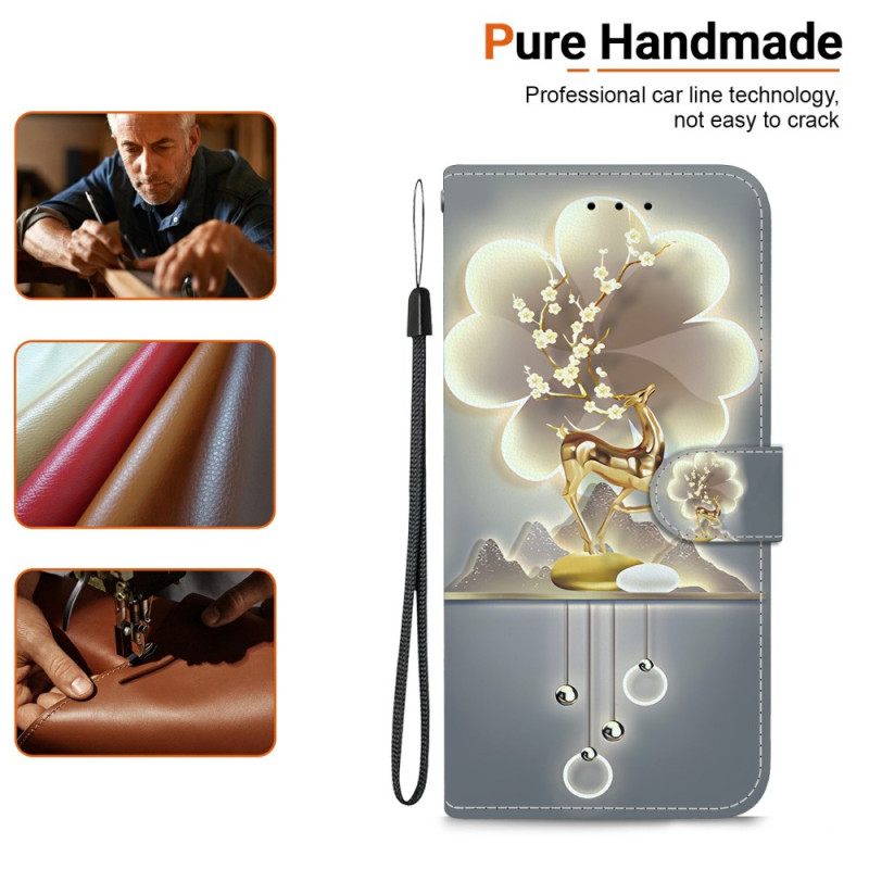 Δερματινη Θηκη Xiaomi Redmi Note 15 5g Ελάφι Σίκα Σιλικόνης