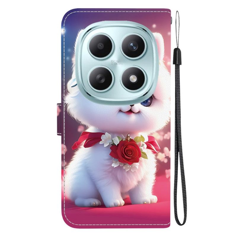 Δερματινη Θηκη Xiaomi Redmi Note 15 5g Γάτα Και Τριαντάφυλλα