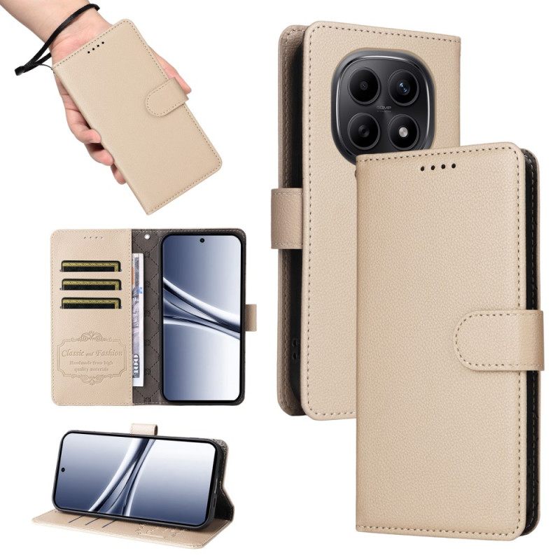 Δερματινη Θηκη Xiaomi Redmi Note 15 5g Κλείδωμα Rfid Και Λουράκι