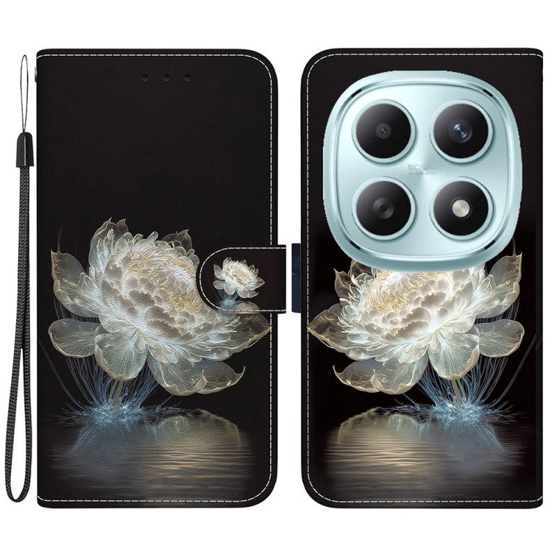 Δερματινη Θηκη Xiaomi Redmi Note 15 5g Κρυστάλλινη Παιώνια